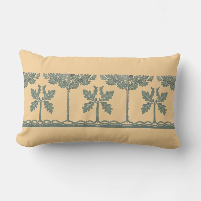 Coussin Rectangle Arts & Artisanat, Artiste, Style Mission Oak Acorn (Recto)