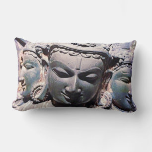 Coussin Rectangle Asie Antique Façades sculptées Statue Photo élégan
