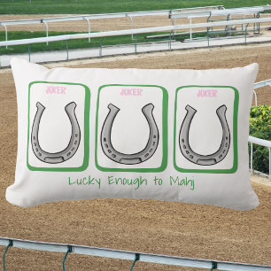 Coussin Rectangle Assez chanceux pour Mahj / Derby Horseshoe Mahjong