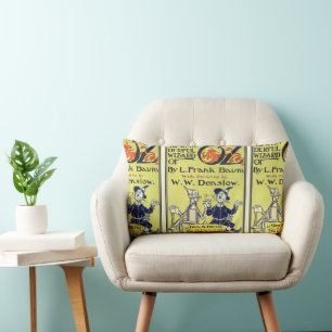 Coussin Rectangle Assistant vintage de Oz livre couverture Art, page