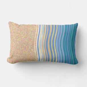 Coussin Rectangle Au bord de la plage vacances plage sable et vagues