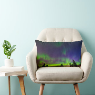 Coussin Rectangle Aurores boréales | Manitoba Canada