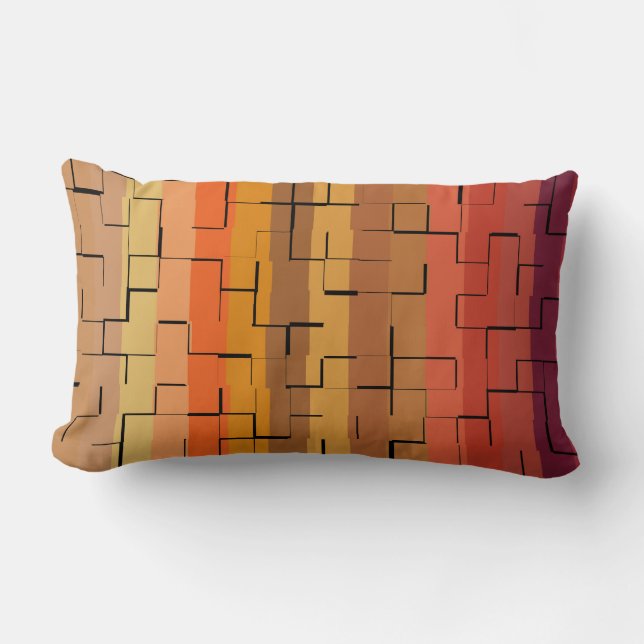 Coussin Rectangle Automne - Couleurs automnales (Recto)
