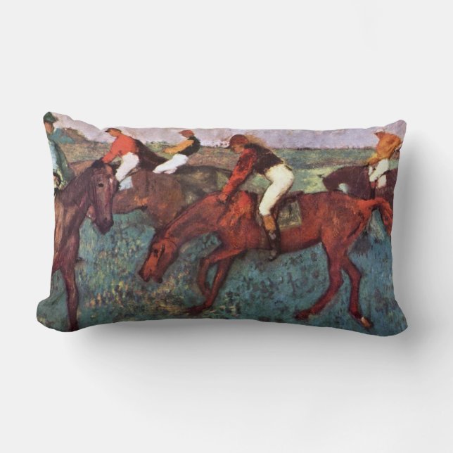 Coussin Rectangle Avant Le Début Formation Jockeis - Diplôme Peintur (Recto)