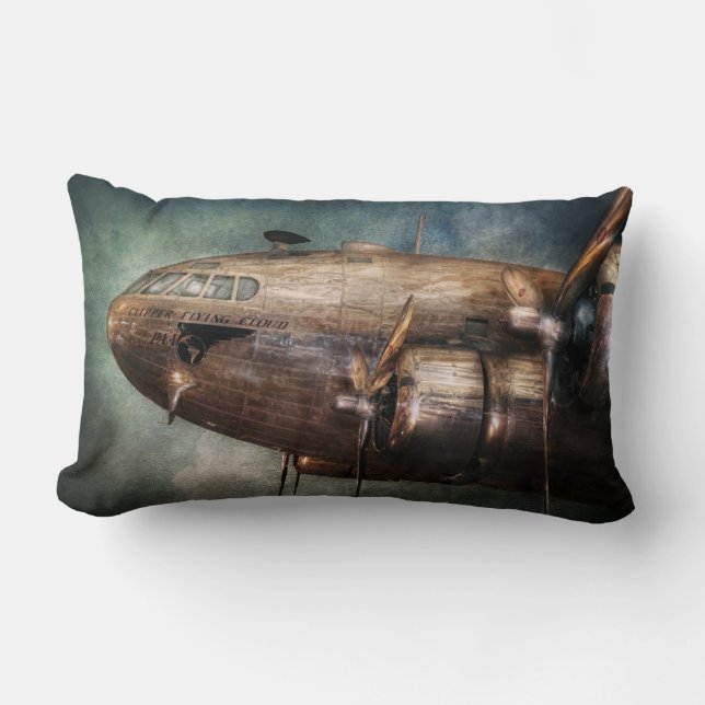 Coussin Rectangle Avion - Pilote - Le nuage volant (Recto)