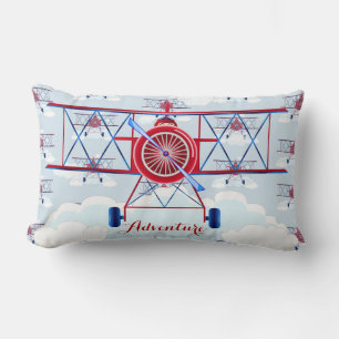 Coussin Rectangle Avion vintage Voyage aventure