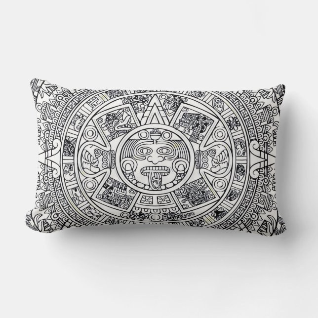Coussin Rectangle AZTEC OU MEXICA mexicaine (Recto)