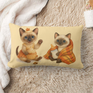 Coussin Rectangle Baby shower d'automne pour Amoureux de les chats