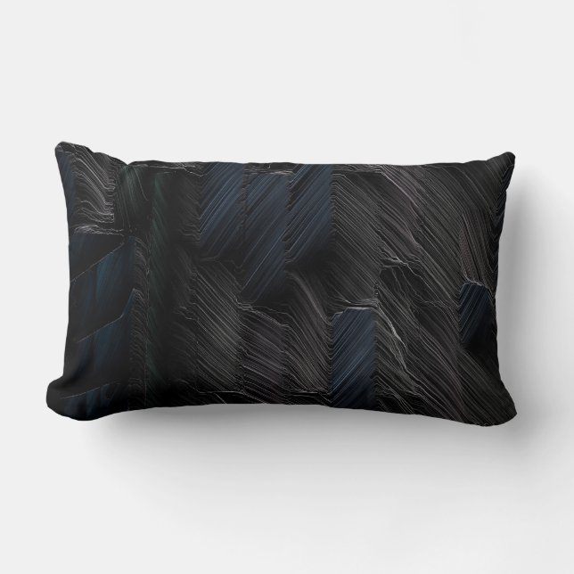 Coussin Rectangle Baguettes bleues et vertes sur contenant en plasti (Recto)