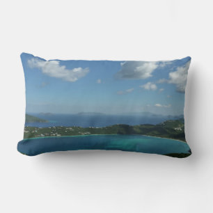 Coussin Rectangle Baie de Magens, scene de l'île St Thomas Beautiful