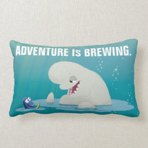 Coussin Rectangle Bailey et Dory Nager avec ses amis