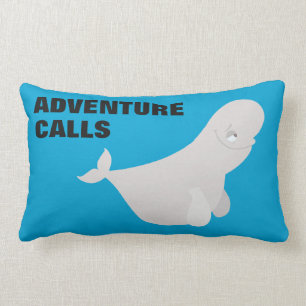 Coussin Rectangle Bailey, la baleine de Beluga