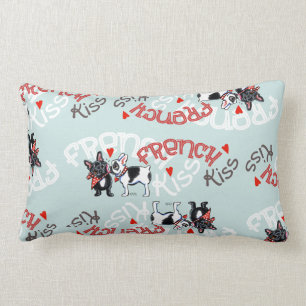 Coussin Rectangle Baiser de bouledogue français