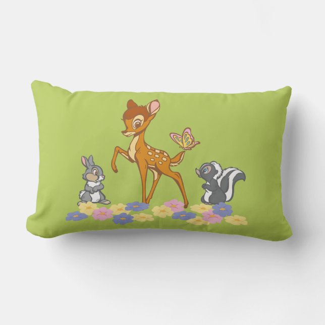 Coussin Rectangle Bambi et ses amis (Recto)