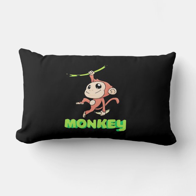 Coussin Rectangle Banane singe (Recto)
