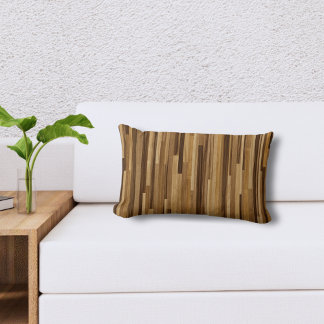 Coussin Rectangle Bande de bois verticale