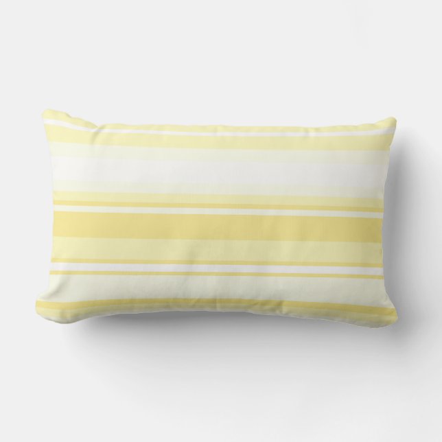 Coussin Rectangle Bandes de citron (Recto)