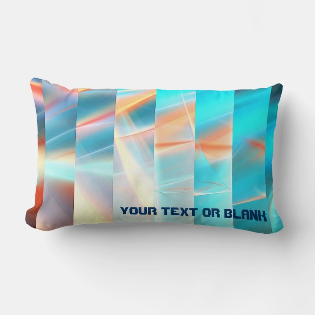 Coussin Rectangle Bandes du coucher du soleil (Recto)