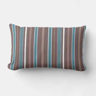 Coussin Rectangle Bandes géométriques avec n'importe quelle couleur