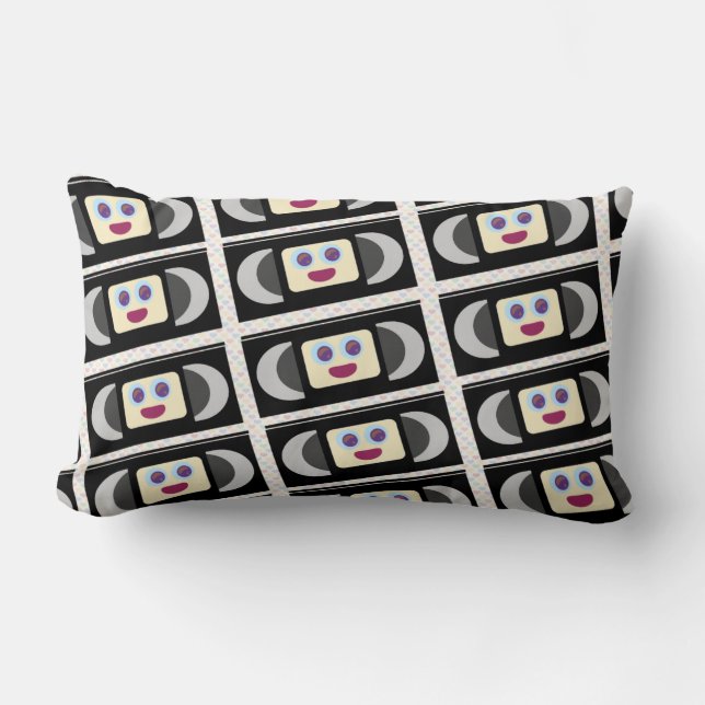 Coussin Rectangle Bandes vidéo VHS (Recto)