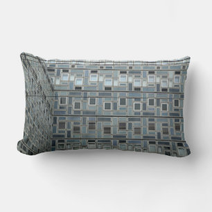 Coussin Rectangle Bâtiment de peinture murale grise