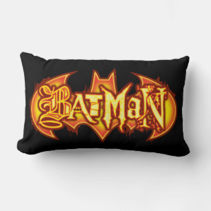 Coussin Rectangle Batman Logo saisonnier orange