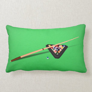 Coussin Rectangle Bâton et balles de la table de billard