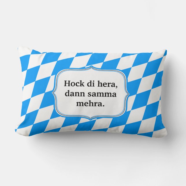 Coussin Rectangle Bavarois subtil sur coton (Recto)