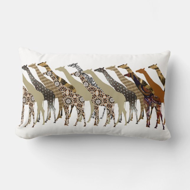Coussin Rectangle Beaucoup de Giraffes Design 3 Lumbar Cushion (Recto)