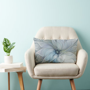 Coussin Rectangle Beauté Élégante Moderne Art Abstrait Fleur Fractal