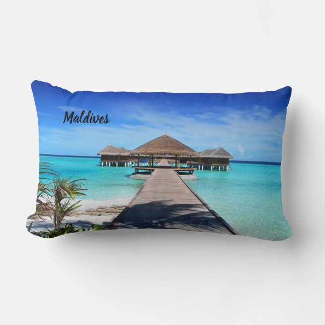 Coussin Rectangle Beautiful maldives (Recto)