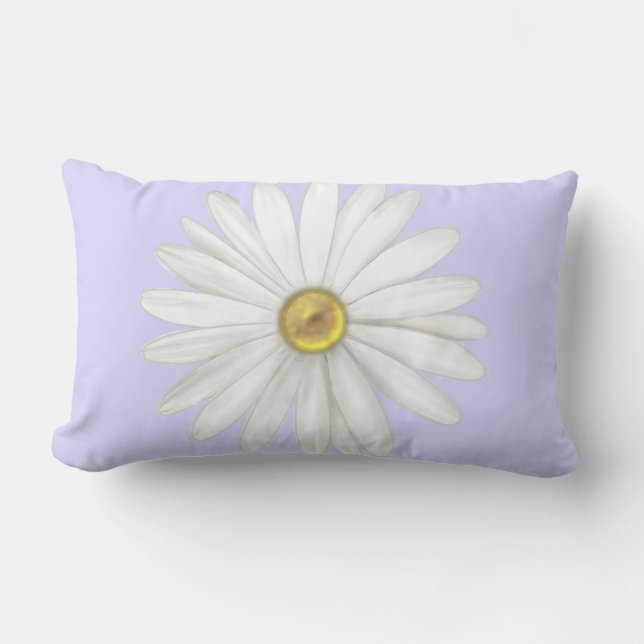 Coussin Rectangle Belle Fleur de marguerite sur la fenêtre de lumièr (Recto)