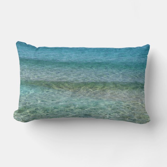 Coussin Rectangle Belle plage de sable (Recto)