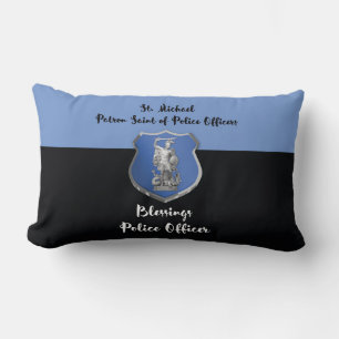 Coussin Rectangle Bénédictions de St. Michel au nouveau policier