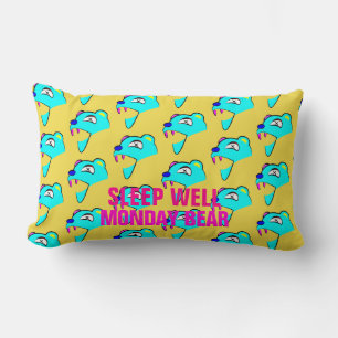Coussin Rectangle Bien Dormez Lundi Ours