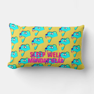 Coussin Rectangle Bien Dormez Lundi Ours