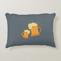 Coussin rectangle bière