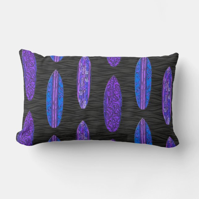 Coussin Rectangle Big Wave Hawaii Surboards (Recto)