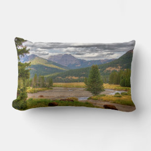 Coussin Rectangle Bison de Yellowstone