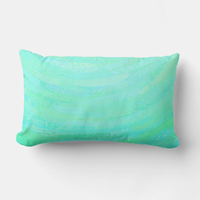 Coussin Rectangle Bleu à la menthe (Recto)
