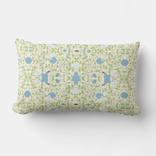Coussin Rectangle Bleu de poudre (Recto)