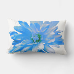Coussin Rectangle Bleu marguerite, zinnia, tournesol