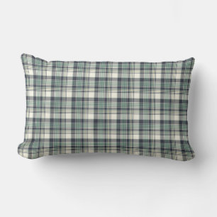 Coussin Rectangle Bleu marine et plaid côtier vert de Seafoam