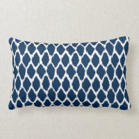 Bleu marine nautique et blanc Ogee modelé