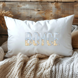 Coussin Rectangle Bleu Or Pastel Aquarelle Boyce Louisiane