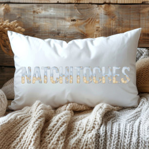 Coussin Rectangle Bleu Or Pastel Aquarelle Natchitoches Louisiane