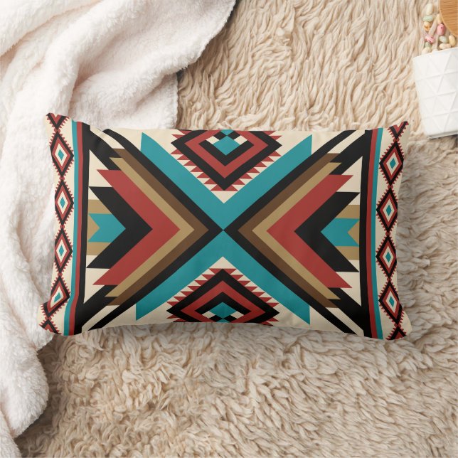 Coussin Rectangle Boho Géométrique (Couverture)