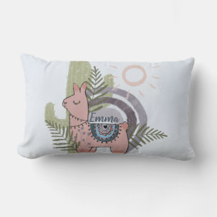 Coussin Rectangle Boho Llama