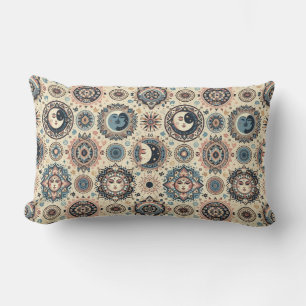 Coussin Rectangle Boho Sun et Moon
