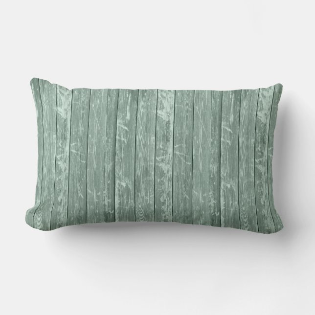 COUSSIN RECTANGLE BOIS DE GRANGE TURQUOISE (Recto)